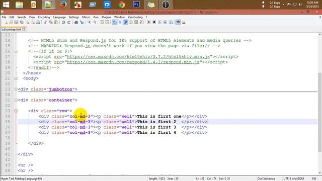 bootstrap bangla tutorial part 12- offset in bootstrap смотреть онлайн