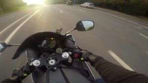 Езда на мотоцикле под музыку (♫Babydoll)