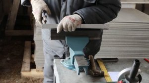 Фасад из плоского шифера.  Фахверк по-деревенски.  Начало.