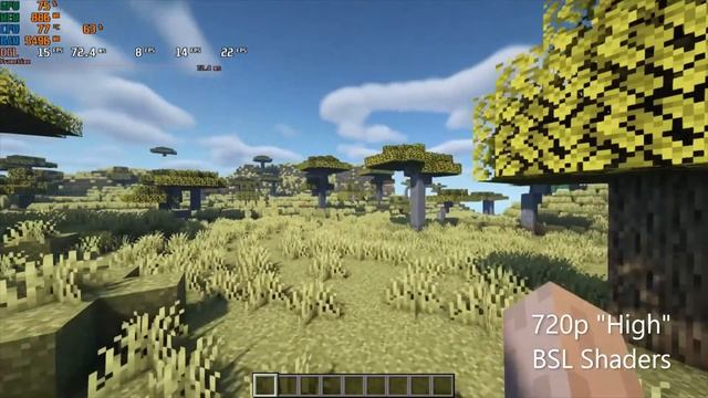 Intel Core I5-6200U+Intel HD 520 graphics | Test in Minecraft Java edition 1.18.2 with shaders смотреть онлайн