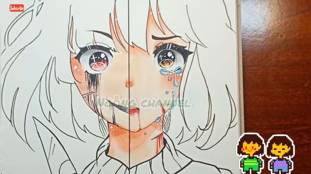 Vẽ Chara và Frisk trong Undertale смотреть онлайн