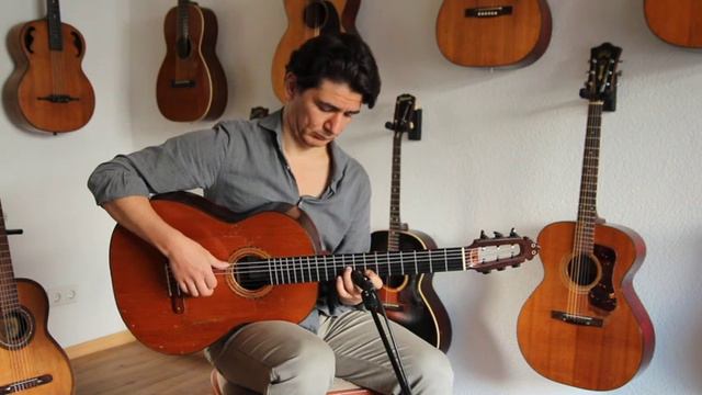 Miguel Garcia Cabezas Concierto F 2000 - fine handmade Spanish guitar - unique look and sound смотреть онлайн