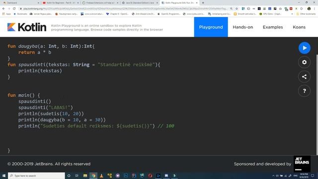 Programavimo kalba Kotlin #2 Funkcijos смотреть онлайн