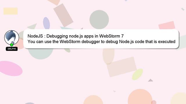 NodeJS : Debugging node.js apps in WebStorm 7 смотреть онлайн