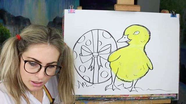 Learn how to draw AN EASTER DUCKLING: STEP BY STEP GUIDE (Age 5 +) смотреть онлайн