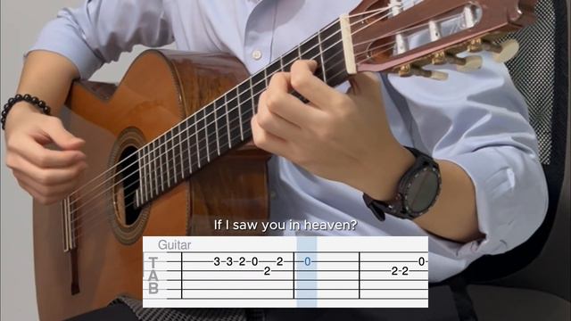Tears in Heaven by Eric Clapton (EASY Guitar Tab) смотреть онлайн