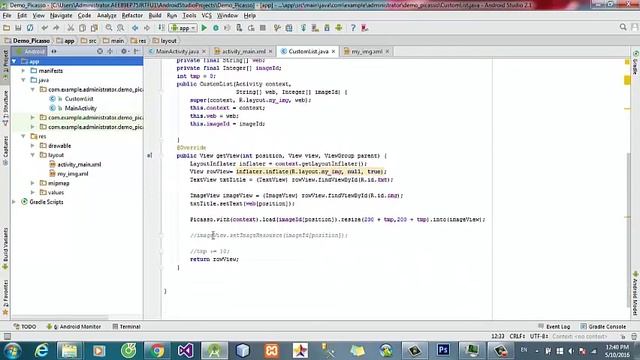 Using Picasso Library смотреть онлайн