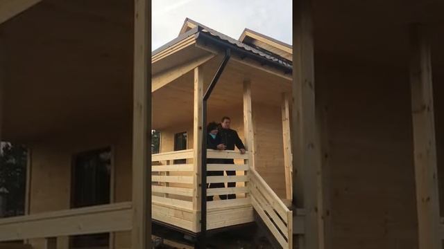 СК Русская Построечка - каркасный дом 6,5х12 м смотреть онлайн