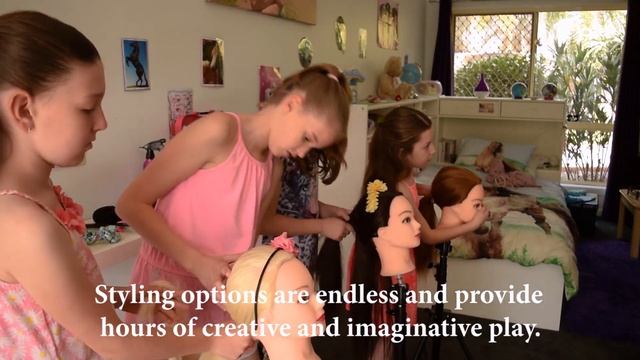 ALLAURA Hair Doll Toy. Girls Practice Hair Styling Training Mannequin Head & Tripod смотреть онлайн