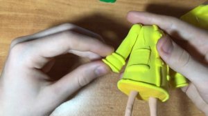 Как слепить Шестую из воздушного пластилина.