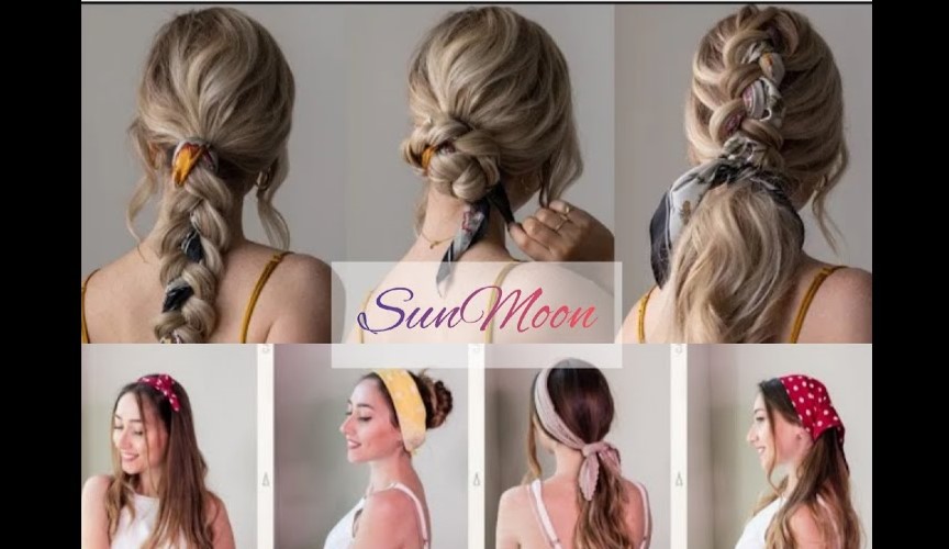 Советы по прическе с Банданой и Шелковым шарфом (Простое руководство по прическам) смотреть онлайн