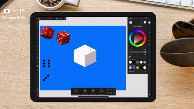 Creating Dice... Isometric design | Affinity Designer iPad смотреть онлайн