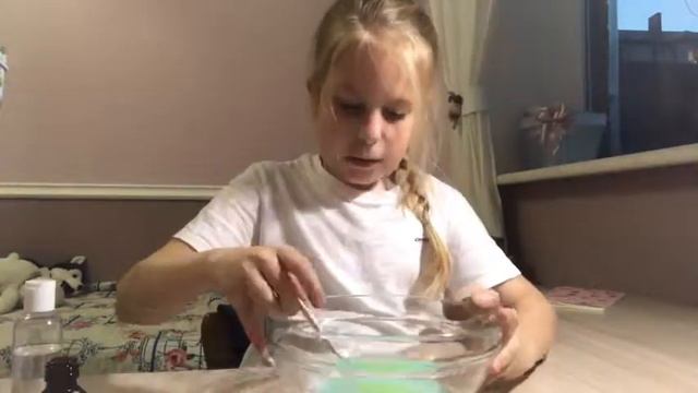 как сделать мягкий и красивый слайм/ очень быстро/ смотреть онлайн