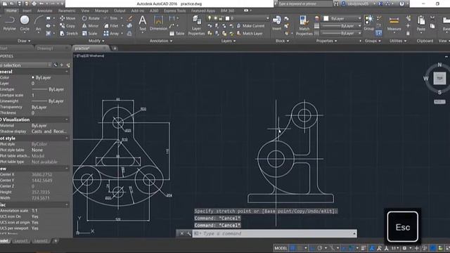 9 урок AutoCAD. 7 и 8 2D чертеж. 9 AutoCAD lesson. 7 and 8 2D drawing смотреть онлайн
