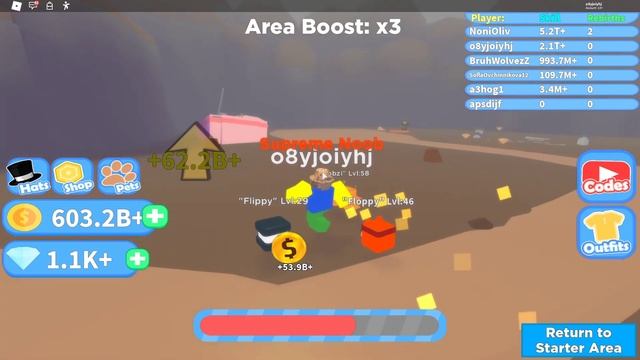 Симулятор нуба в роблокс !!! Ввёл кучю кодов Часть 2 смотреть онлайн