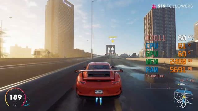 GeForce RTX 2060 -- Intel Core i5-4690K -- The Crew 2 FPS Test смотреть онлайн