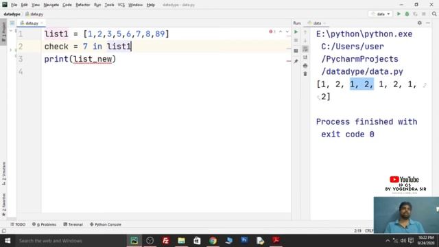 LIST OPERATIONS |CONCATENATION | REPETITION | MEMBERSHIP | SLICING | WORKING WITH LISTS DICTIONARIE смотреть онлайн