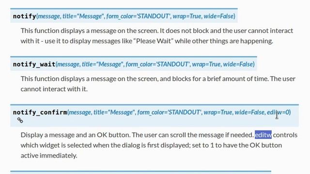 Python [npyscreen] 08 Messages and Choices смотреть онлайн