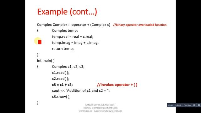 24 C++ Binary Operator Overloading - Learn Programming by Sanjay Gupta смотреть онлайн