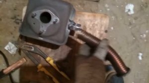 Глушитель на мотособаке