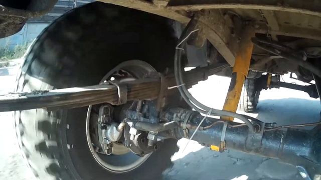 УАЗ. Работа задней рессорной подвески. смотреть онлайн