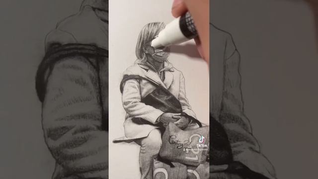 Drawing realistic portraits of strangers on the NYC subway compilation 3 смотреть онлайн