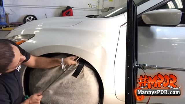 Nissan Sentra extreme fender dent removal смотреть онлайн