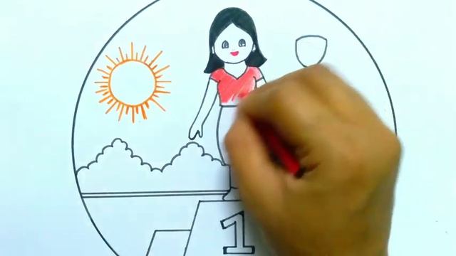 Mazi Unchi Mazi Swapne Drawing Poster My Dream drawing/मझी उंची मझे स्वप्न चित्र /Draw Girl Soldier смотреть онлайн