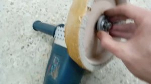 Приспособление для шлифовки бетона на УШМ. Своими руками