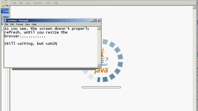 For Genus - Java Applet Resize Issue смотреть онлайн