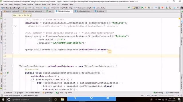 Firebase Query Android Tutorial - Querying Firebase Realtime Database смотреть онлайн