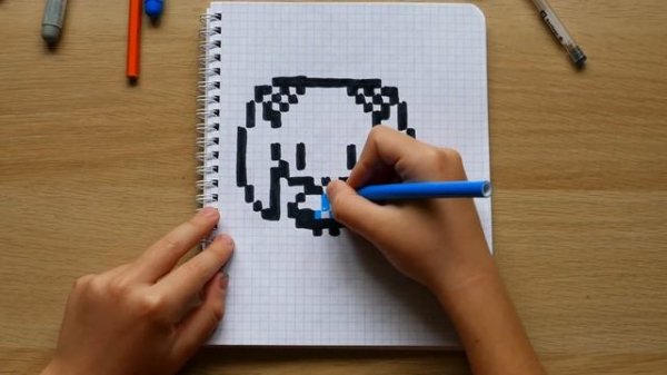 МИНИ АНИМЕ ! mini anime ! РИСУНКИ ПО КЛЕТОЧКАМ - PIXEL ART