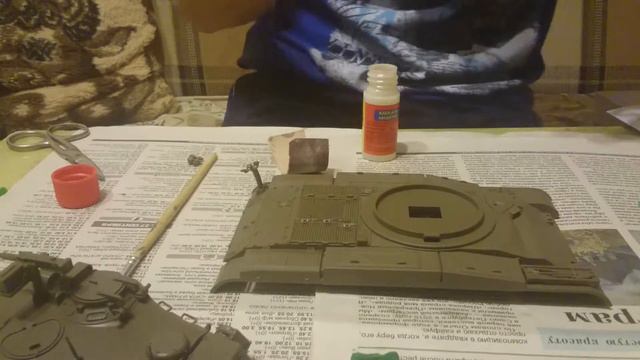 Собираю модель танка от Тамии:M41 Walker Bulldog.Часть 4.Закончена башня и танк готов! смотреть онлайн