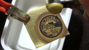 Травление металла в домашних условиях. Оригинальный кулон. DIY Часть 1