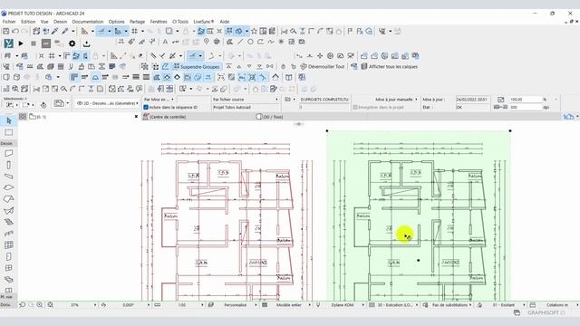 IMPORTER ET METTRE À L'ECHELLE UN PLAN DWG ET PDF VERS ARCHICAD смотреть онлайн