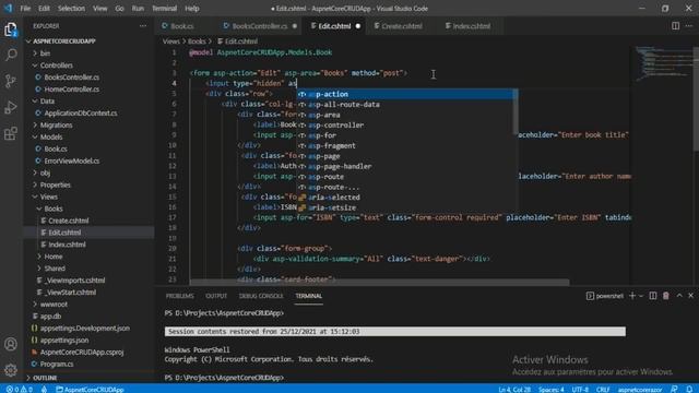 ASP.NET Core MVC CRUD Operations with EF Code First in Visual Studio Code - Part(3) смотреть онлайн