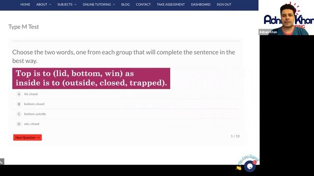 11 Plus Verbal Reasoning - Type M смотреть онлайн