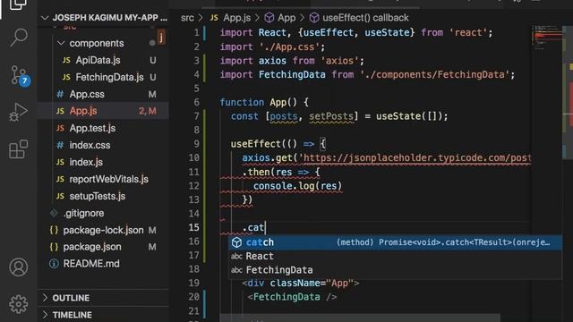 How to Fetch Data from an API in React / Fetch Api data with React . смотреть онлайн