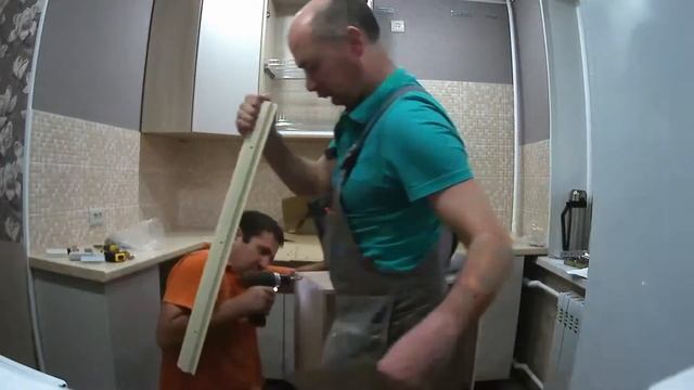 Монтаж маленькой кухни за 1 минуту. #VOSmebel смотреть онлайн