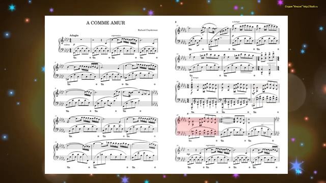 A Comme Amour - Richard Clayderman (Ноты и Видеоурок для фортепиано) (piano cover) смотреть онлайн
