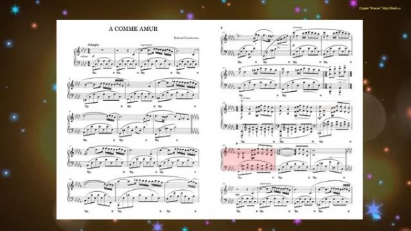 A Comme Amour - Richard Clayderman (Ноты и Видеоурок для фортепиано) (piano cover)