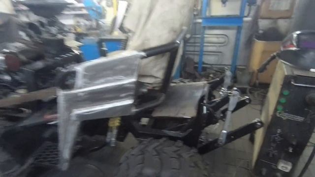 Начало изготовления обшивки на минитрактор. смотреть онлайн