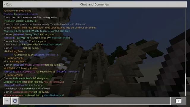 hackers at Lifeboat Skywars (Minecraft Bedrock) смотреть онлайн