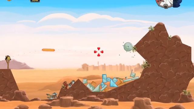 Angry Birds Star Wars 1-21 Tatooine Millennium Falcon Gold Medal смотреть онлайн