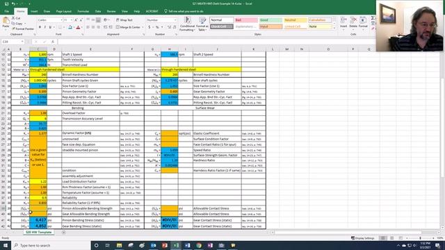 Mechanical Design (Machine Design) Gear AGMA Design Excel Spreadsheet (S21 ME470 Class 9) смотреть онлайн