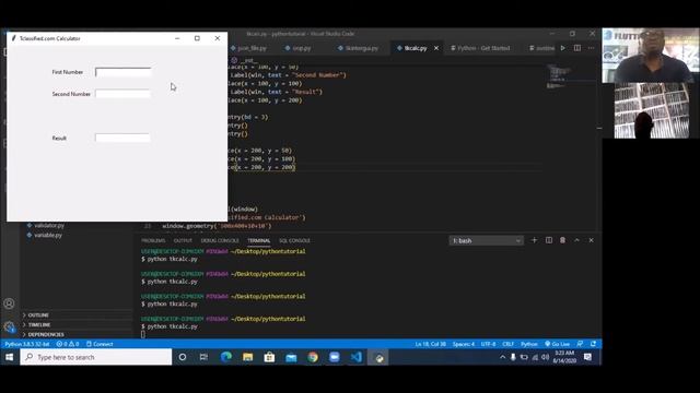PYTHON PROGRAMMING CLASS BY AUGUSTINE EKENE EMEKA, Creat the GUI in TKinter смотреть онлайн