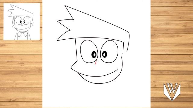 How to draw Suneo Step by step, Easy Draw | Free Download Coloring Page смотреть онлайн