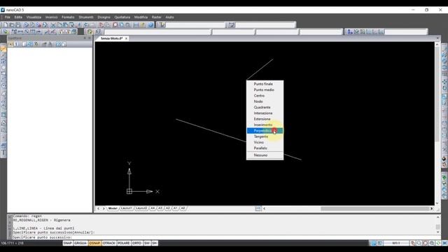 Gli snap ad oggetto in nanoCAD free смотреть онлайн