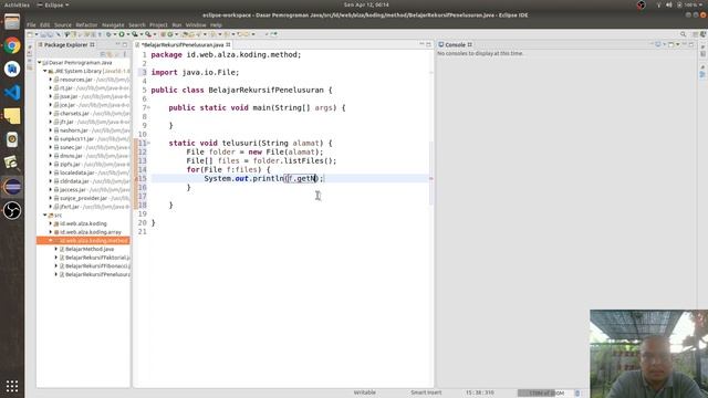 Pemrograman Java: Method Bagian 08 - Rekursif, penelusuran pada folder/directory смотреть онлайн