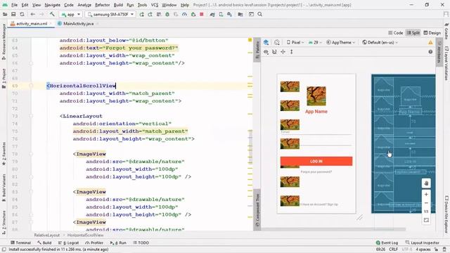 09 - Android | ScrollView (vertical scroll & horizontal scroll) | xml смотреть онлайн